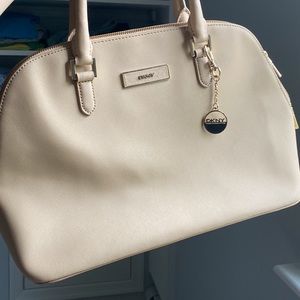 DKNY Tan Bryant Dome Satchel / Purse